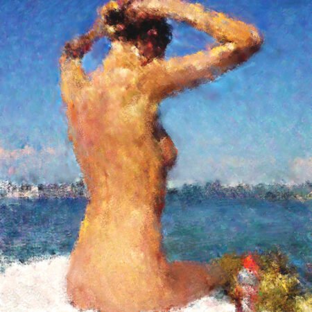 Al Mare 1996 - opera pittorica di Vladi Magini